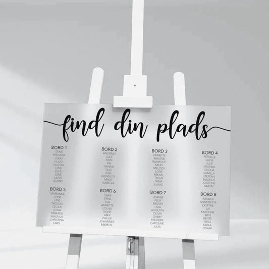 Bordplan - Enkel - 60x40 cm