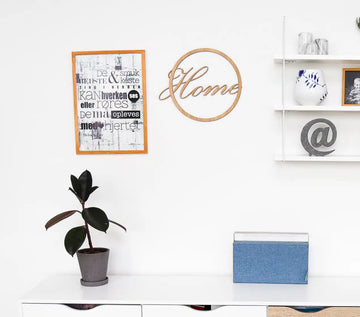 Home skilt - 38×33 cm