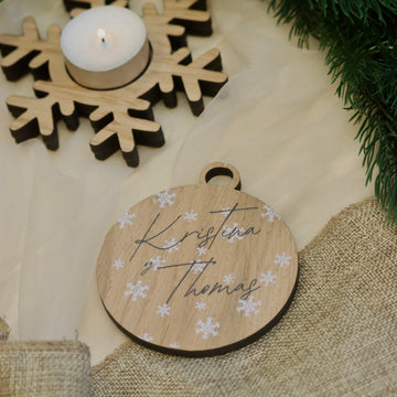 Julekugle - Navne - Ø8 cm