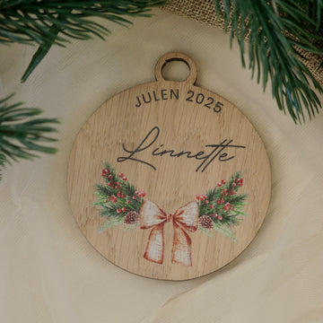 Julekugle - Sløjfe - Ø8 cm