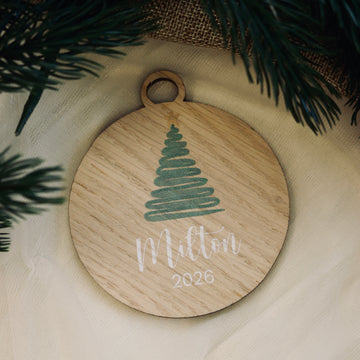 Julekugle - Juletræ - Ø8 cm