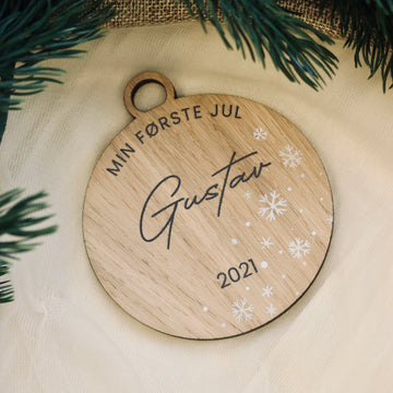 Julekugle - Min første jul - Ø8 cm