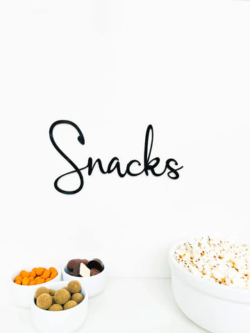 Skilt - Snacks - 26x14 cm