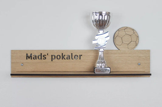 Væghylde - Fodbold - 50x20x8 cm