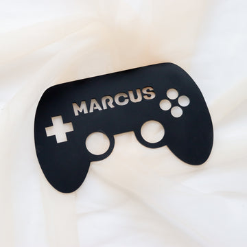 Navneskilt - Controller med navn - 25×16 cm