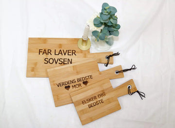 Skærebræt med personlig gravering