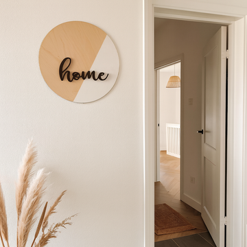 Home skilt - 38×38 cm