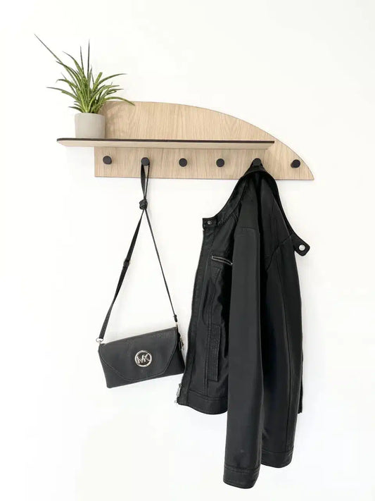 Knagerække - 6 knager - 60x20 cm