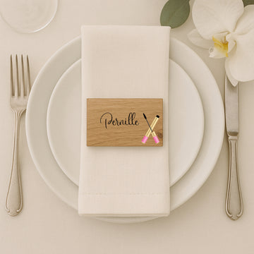 Bordkort - Pige tema - 8x5 cm.