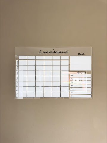 A new wonderful week ugekalender - 40x60 cm