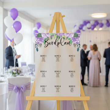 Bordplan - Elefant lilla - 40x60 cm