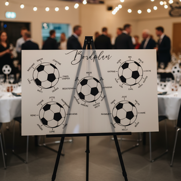 Bordplan - Fodbold - 60x40 cm