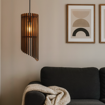 Pendel lampe - Spiral - 15x34 cm