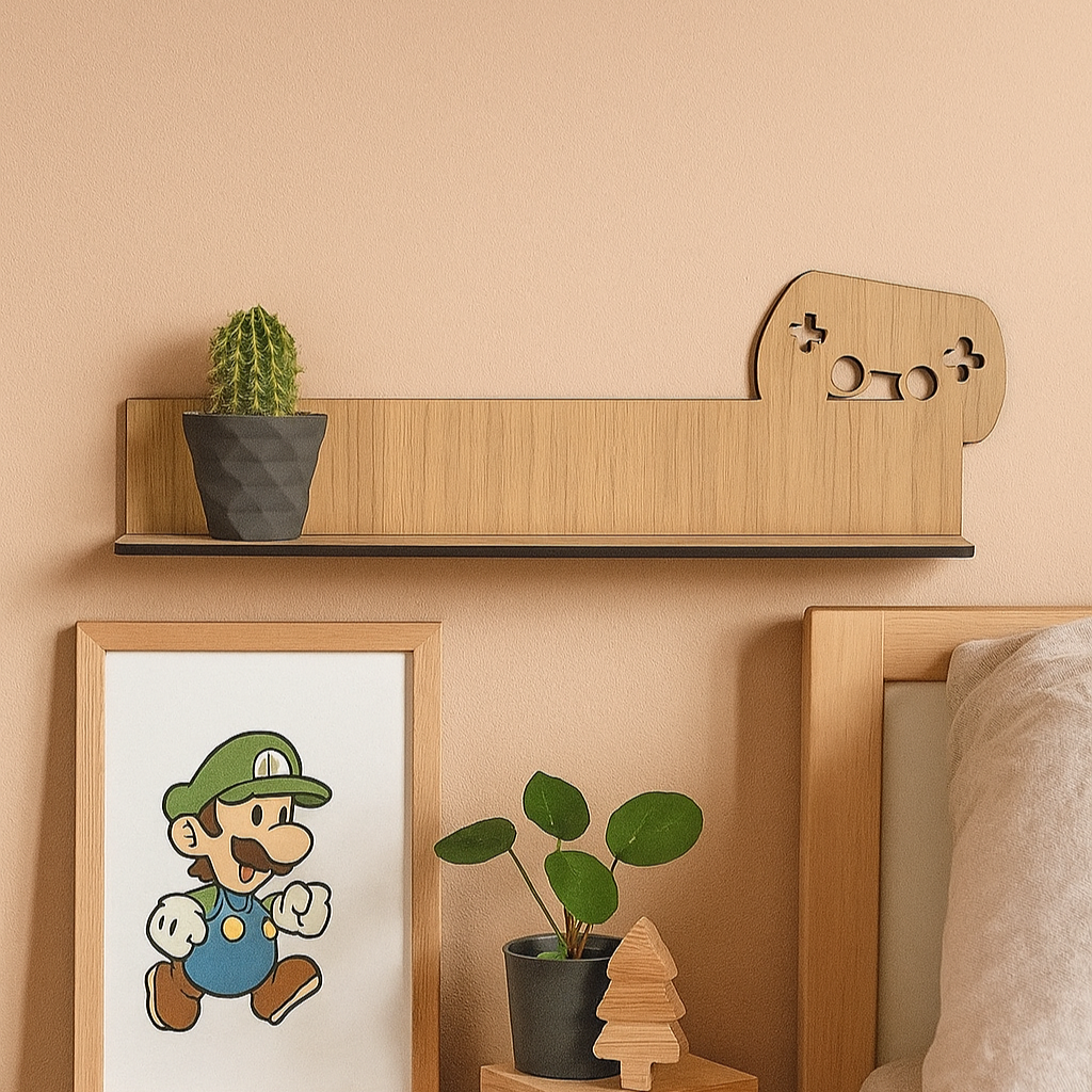 Væghylde - Controller - 50x20x8 cm