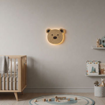 Børnelampe - Bamse - 25x21 cm