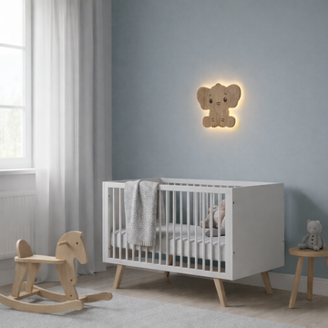 Børnelampe - Elefant - 31x27 cm