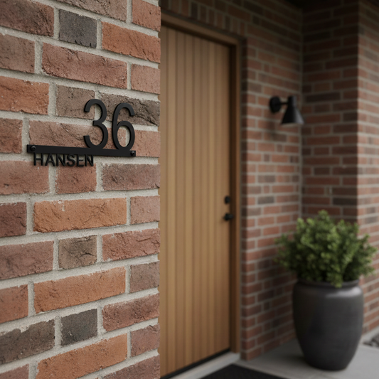 Husnummer - Personlig tekst