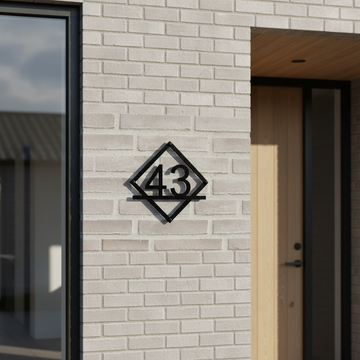 Husnummer - Firkant