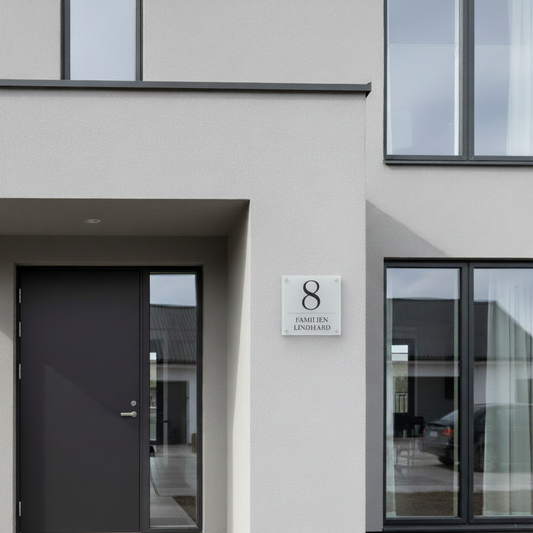 Husskilt - Eget navn & Husnummer