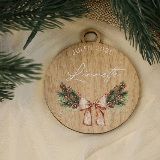 Julekugle - Sløjfe - Ø8 cm