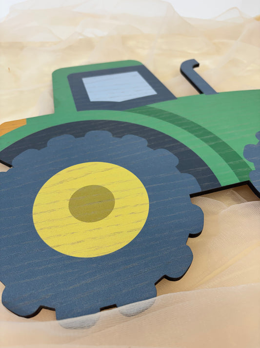 Børnelampe - Traktor - 41x35 cm