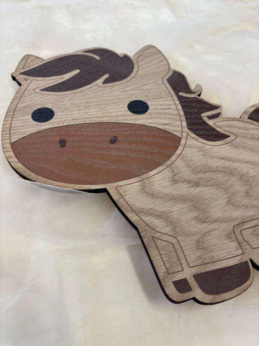 Børnelampe - Hest - 30x29 cm