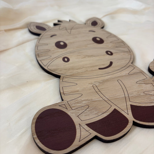 Børnelampe - Zebra - 20x29 cm