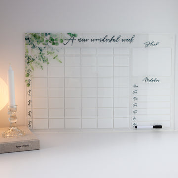 A new wonderful week kalender - Eucalyptus - 60x40 cm