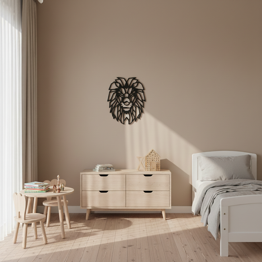 Løvehoved - 30×37 cm