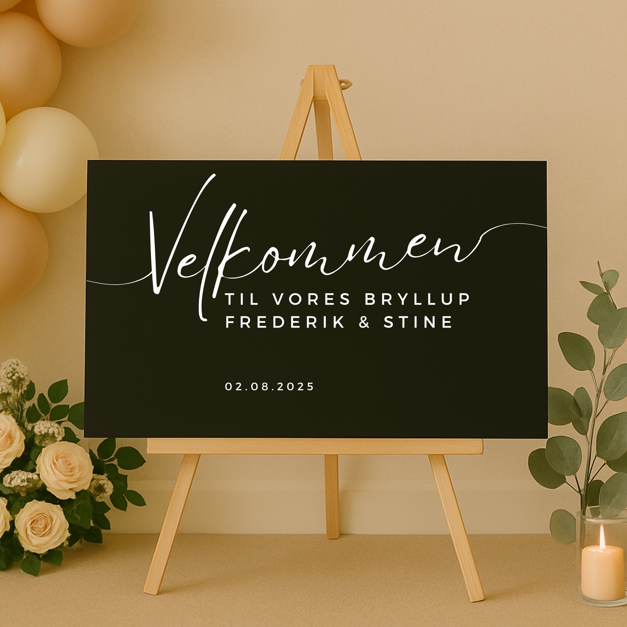 Velkomstskilt - Minimalistisk