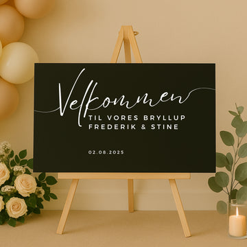 Velkomstskilt - Minimalistisk