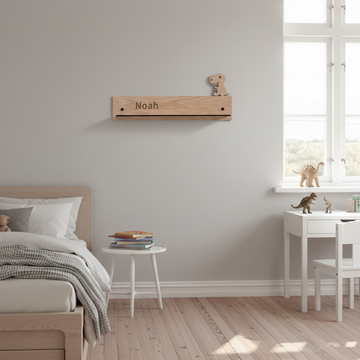 Væghylde - Dinosaur - 50x20x8 cm