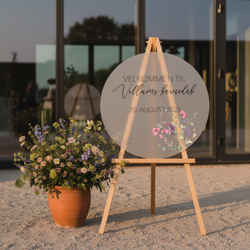 Velkomstskilt - Vilde blomster
