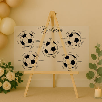 Bordplan - Fodbold - 60x40 cm