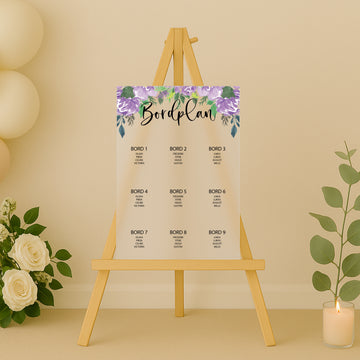 Bordplan - Elefant lilla - 40x60 cm