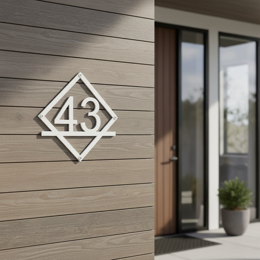Husnummer - Firkant