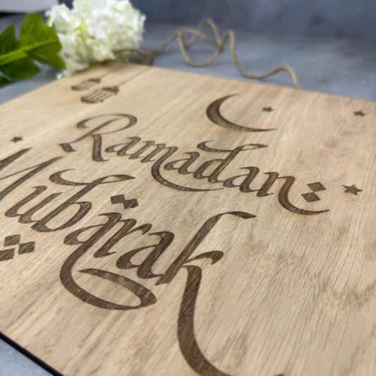 Ramadan skilt "Ramadan Mubärak"