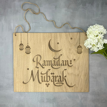 Ramadan skilt "Ramadan Mubärak"