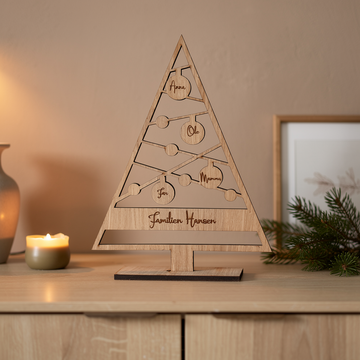 Julepynt med personlig tekst #2 - 25x19 cm