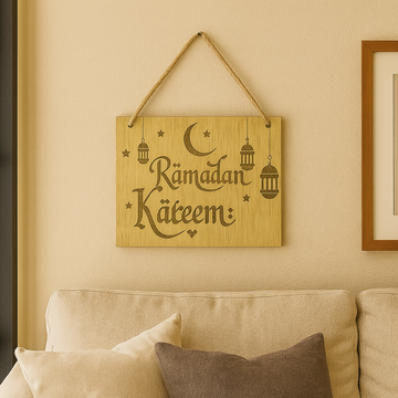 Ramadan skilt "Rämadan Käreem"