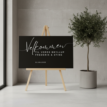 Velkomstskilt - Minimalistisk